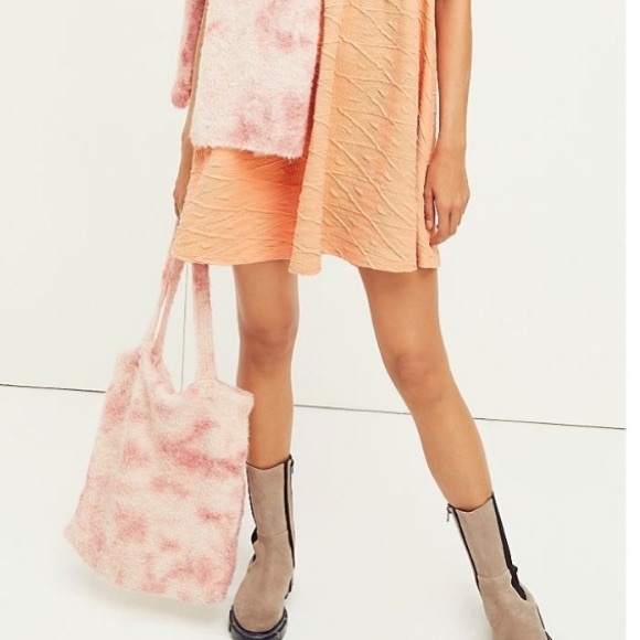 Free People Fuzzy Carry On Tote in tie dye Sage green - Picture 2 of 10